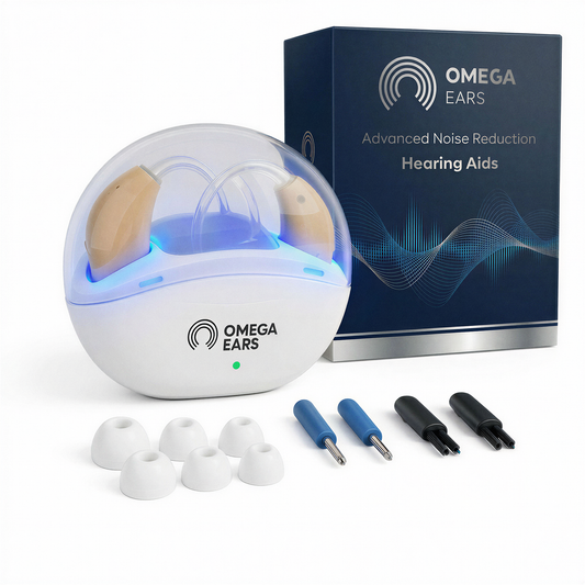 Omega Ears 3.0 OTC Over-The-Ear Hearing Aids